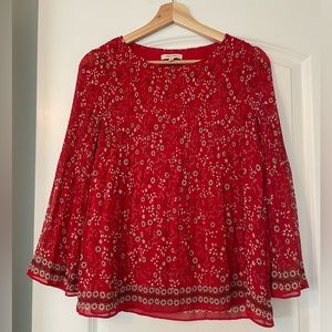 Max Studio Floral Long Sleeve Shirt, Size X-Small